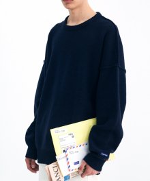 STEADY REVERSE KNIT (NAVY)