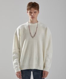 CROCE PULLOVER KNIT IVORY