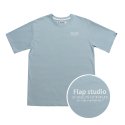 플랩(FLAP) 로고 프린트 티셔츠(Blue)