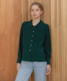 Clever Tuck Blouse_Forest