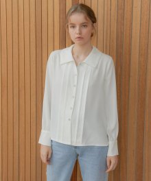 Clever Tuck Blouse_Milk