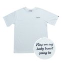 플랩(FLAP) 레터링 프린트 티셔츠 (White)