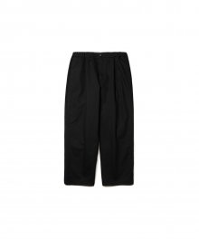 Pleated Ankle Chino Pants Black