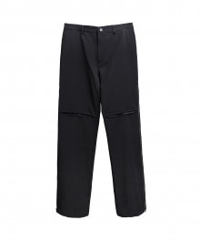 Zippered Straight/Bootcut Trouser (black)