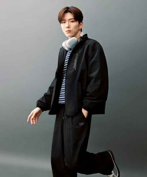 코드그라피() [SET] 2-WAY 테크 숏 자켓 셋업_블랙 상품 이미지