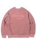 크리틱(CRITIC) OVAL LOGO 스웻 셔츠 Light Pink