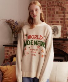 World Wide Oversized Sweater(BEIGE)