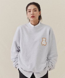 AQO BEAR LOGO SWEATSHIRTS GREY