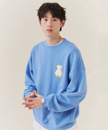 AQO BEAR LOGO SWEATSHIRTS BLUE