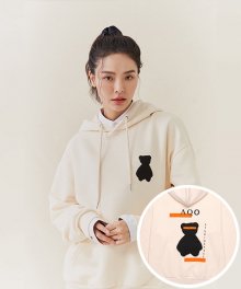 AQO BEAR HOODIE IVORY