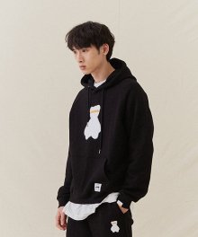 AQO BIG BEAR HOODIE BLACK