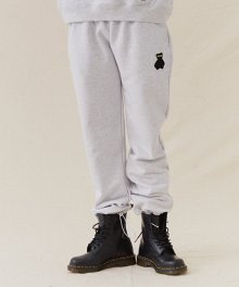 AQO BEAR SWEAT PANTS GREY