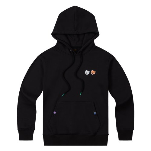 Pome Two Patch Hood BK