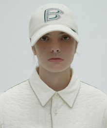 SOLID B PATCH CAP - IVORY F