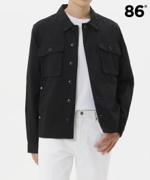 OBLIQUE POCKET JACKET BLACK