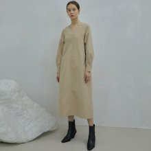 GR_v-neck stitch dress BE