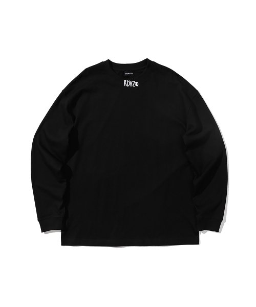 MUSINSA | RDVZ Neck Cross Logo Long Sleeve Black