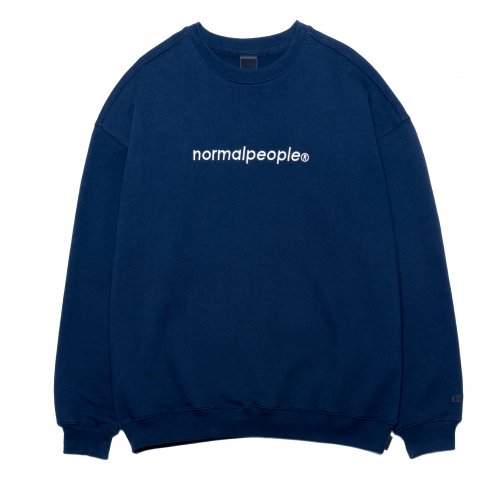 노멀피플(NORMALPEOPLE) ORIGINAL SIGNITURE CREWNECK LE [NAVY] - 17,900 | 무신사 스토어