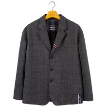 PLAID CHECK JACKET_CHARCOAL