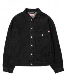 KANCO DENIM TRUCKER JACKET black denim