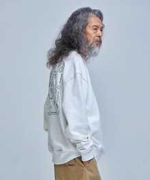 NEEDLEWORK STITCH SWEATSHIRT _ IVORY