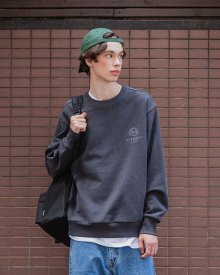 [슬로우보이]20FW PIGMENT LOGO SWEAT SHIRT CHARCOAL