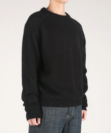 mohair boyfriend sweater black