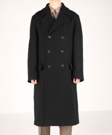 oversize silhouette guards coat black