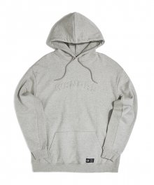 EMBOSSED LOGO  HOODIE (GREY)