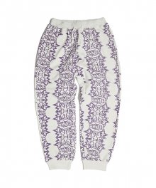 SMILE SWEAT PANTS (WHITE)