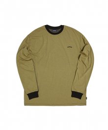 MULTI PINSTRIPE LS T-SHIRT (MUSTARD)