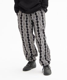 SMILE PATTERN PANTS (BLACK)