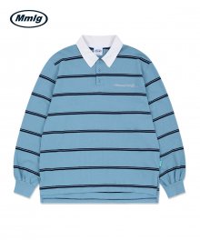 [Mmlg] T/S RUGBY SHIRT (SKY BLUE)