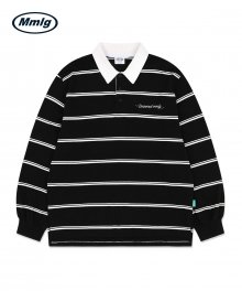 [Mmlg] T/S RUGBY SHIRT (BLACK)