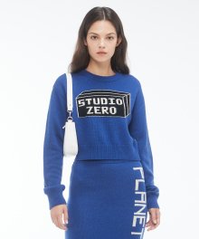 ZPA3 Studio knit top [BLUE]
