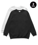 티브이오비티(TVOBT) Basic Sweatshirts 2PACK_WH/BK