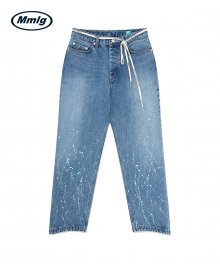 [Mmlg] S/P WAVE JEANS (WASHED BLUE)