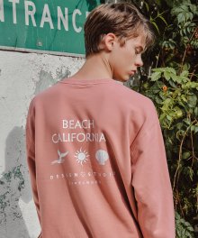 Beach Sweatshirts(Pink)