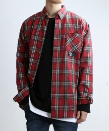 WOOLTAN CHECK SHIRTS (CLIP.RED)