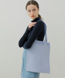 TWIST KNIT BAG_SKY BLUE