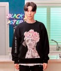 블랙아스터비(BLACK ASTER B) 달마시안 맨투맨 티셔츠 - BLACK