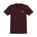 스핏파이어(SPITFIRE) CLASSIC SWIRL FADE S/S T-Shirt - BURGUNDY/RED&YELLOW 51010534N