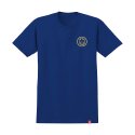 스핏파이어(SPITFIRE) CLASSIC SWIRL S/S T-Shirt - ROYAL w/ YELLOW Prints 51010238R