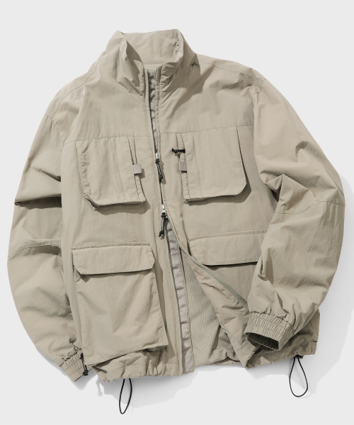 세컨모놀로그() 나일론 윈드 필드 자켓 [BEIGE]_COOSJP026BEIGE 상품 이미지