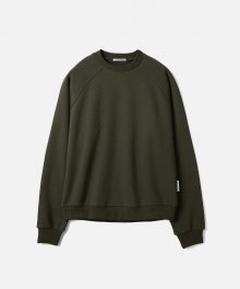 HEAVY WEIGHT RAGLAN SWEATSHIRT (Premium BASIC)-OLIVE