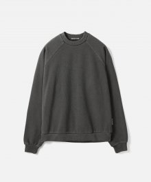 HEAVY WEIGHT RAGLAN SWEATSHIRT (Premium BASIC)-WASHED CHARCOAL