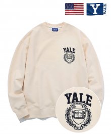 SMALL ARCH EMBLEM CREWNECK CREAM