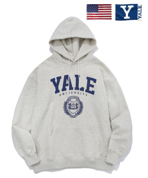 예일(YALE) ARCH EMBLEM HOODIE OATMEAL - 사이즈 & 후기 | 무신사