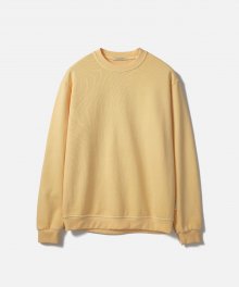 HEAVY WEIGHT SWEATSHIRT (Premium BASIC)-WASHED YELLOW