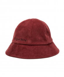 Coduroy Bucket Hat Red